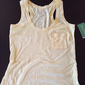 NWT Lilly Pulitzer Yellow Top Sz XS